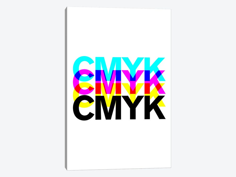 CMYK by The Usual Designers 1-piece Canvas Wall Art