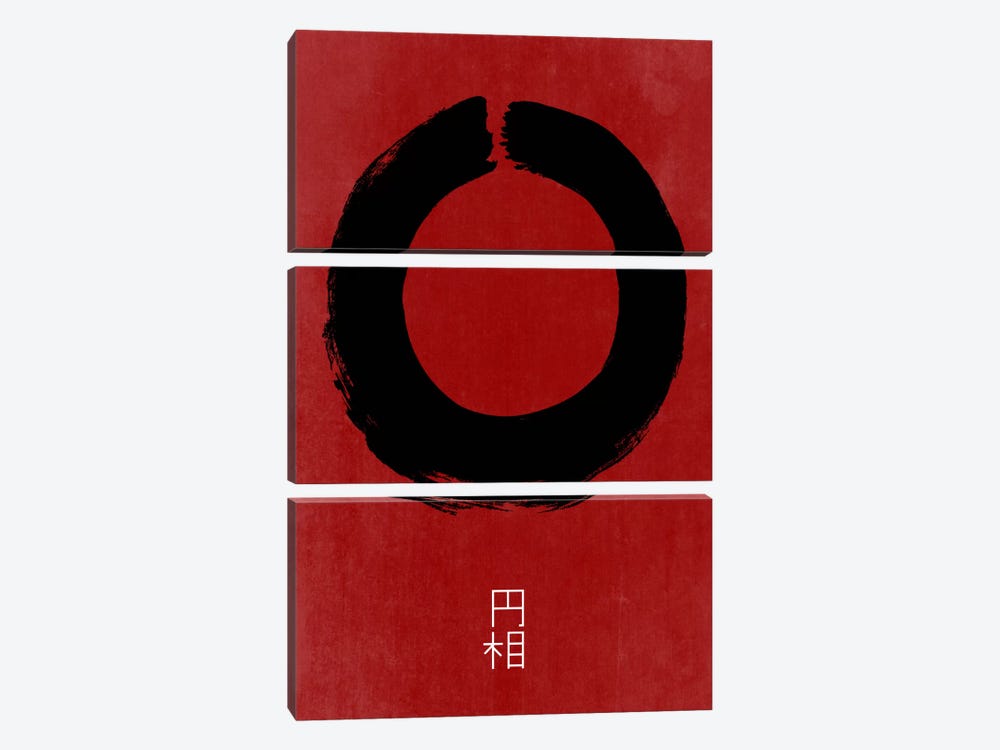 Enso In Japan by The Usual Designers 3-piece Canvas Print