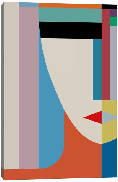 Absolute Face Canvas Art Print - Cubist Visage