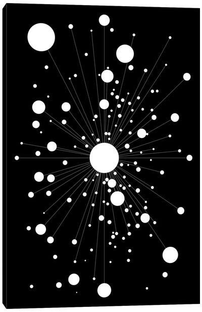 Galactica Canvas Art Print - Black & White Patterns
