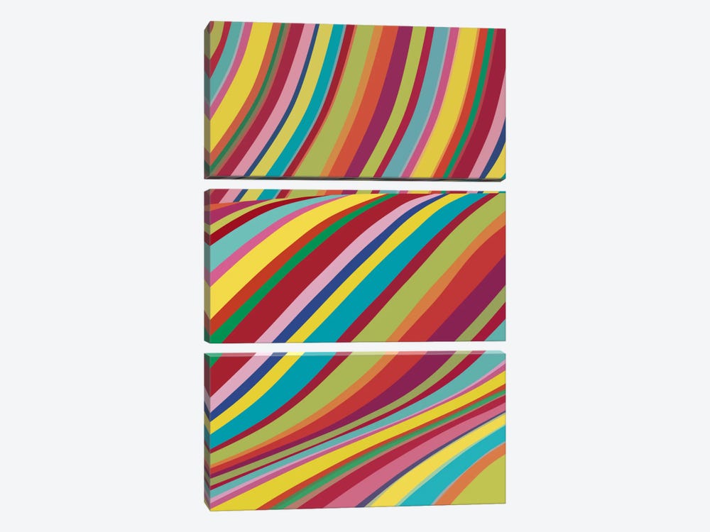 Joyride by The Usual Designers 3-piece Canvas Wall Art