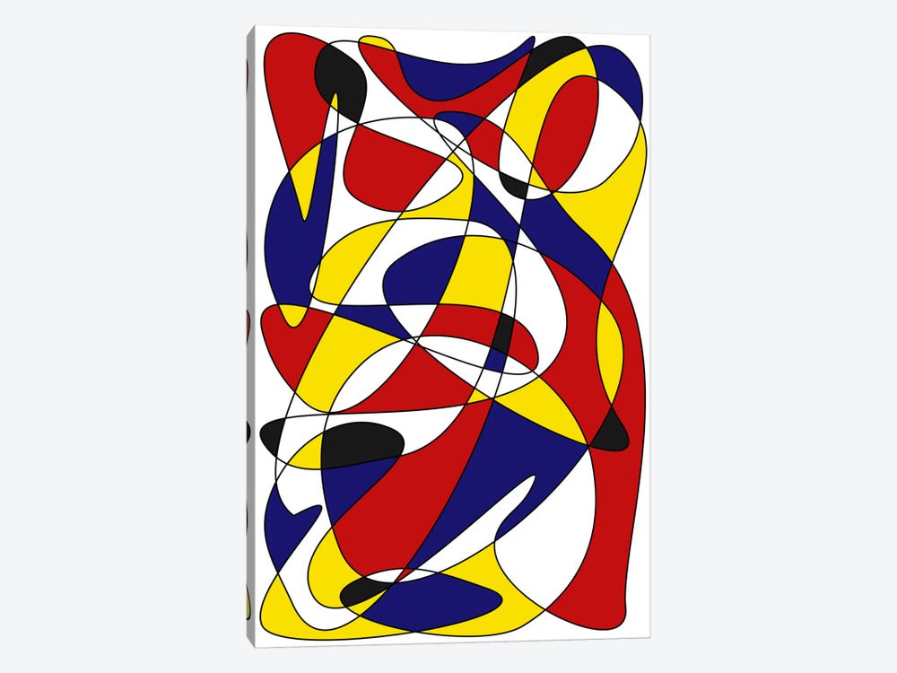 Mondrian And Gauss 1-piece Canvas Print