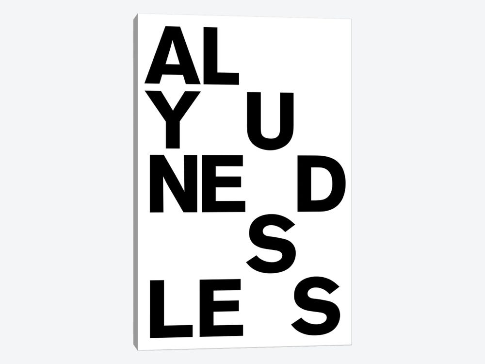 All You Need Is by The Usual Designers 1-piece Canvas Print