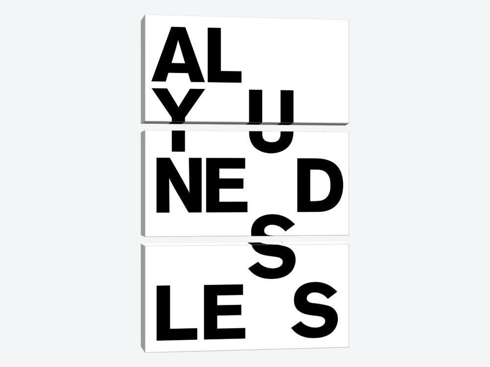 All You Need Is by The Usual Designers 3-piece Art Print