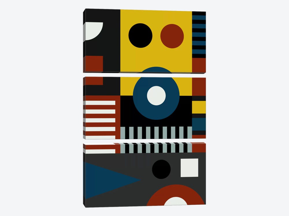 Speech At The Bauhaus by The Usual Designers 3-piece Art Print