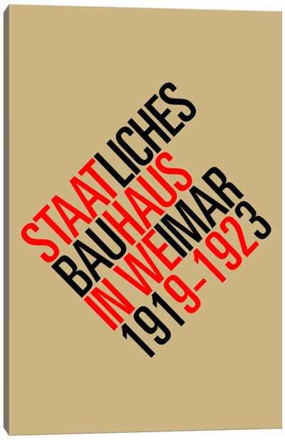 Staatliches Bauhaus II Canvas Art Print - The Usual Designers