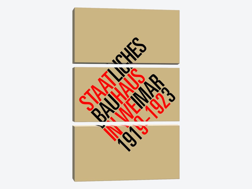 Staatliches Bauhaus II by The Usual Designers 3-piece Canvas Art Print
