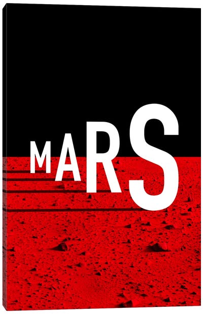 To Mars Canvas Art Print - Brutalism