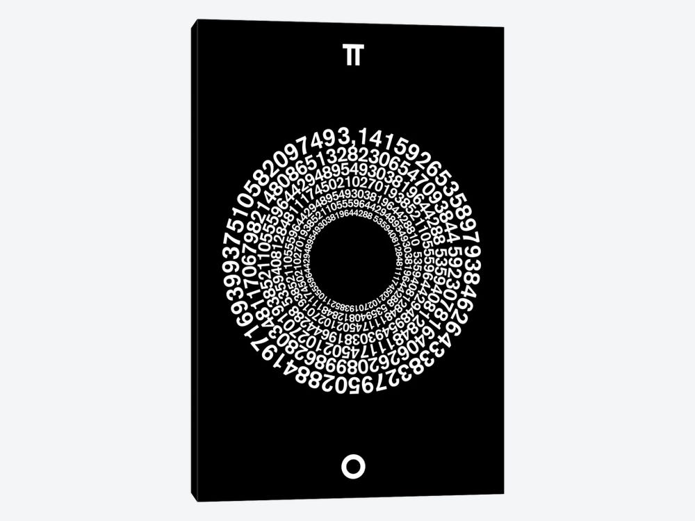 Transcendence Of Pi by The Usual Designers 1-piece Canvas Art