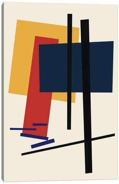 Tribute To Malevich Canvas Art Print - Abstract Shapes & Patterns
