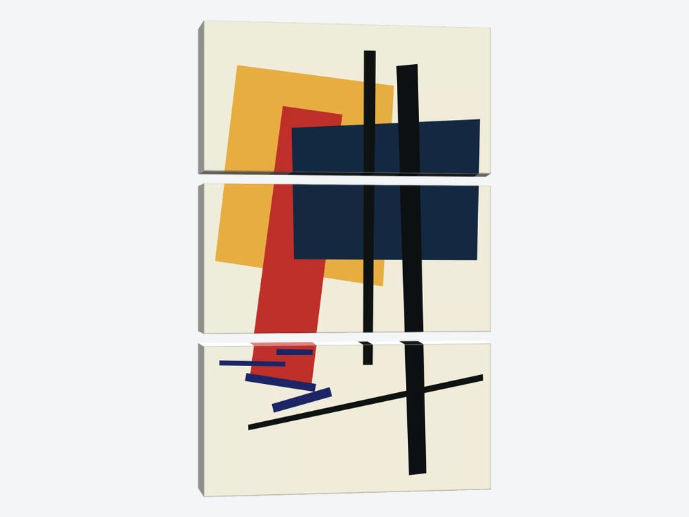 Tribute To Malevich by The Usual Designers 3-piece Canvas Artwork