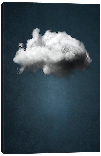 Waiting Magritte Canvas Art Print - Cloud Art