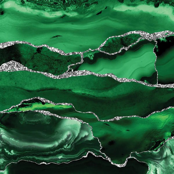 UtArt: Green Marble by UtArt