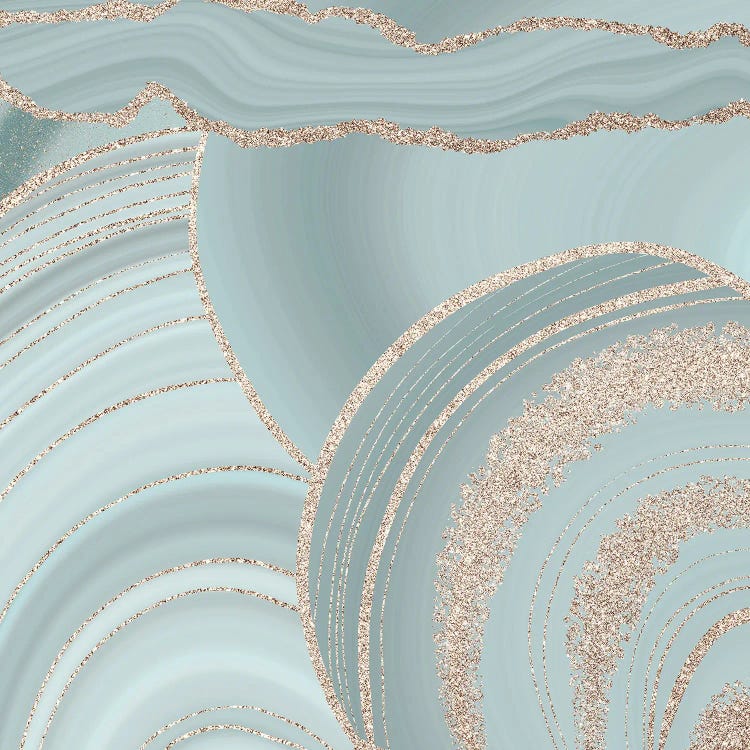 Light Gray And Gold Marble Landscape