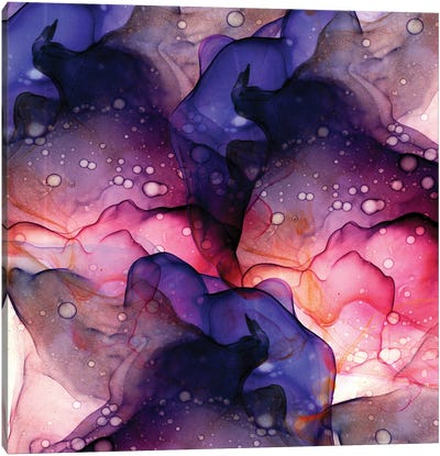 Liquid Art Night Thunderstorm Canvas Art Print - UtArt
