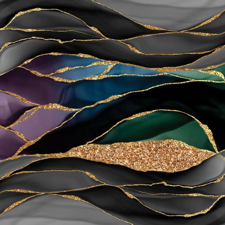Luxury Dark Marbling Landscape
