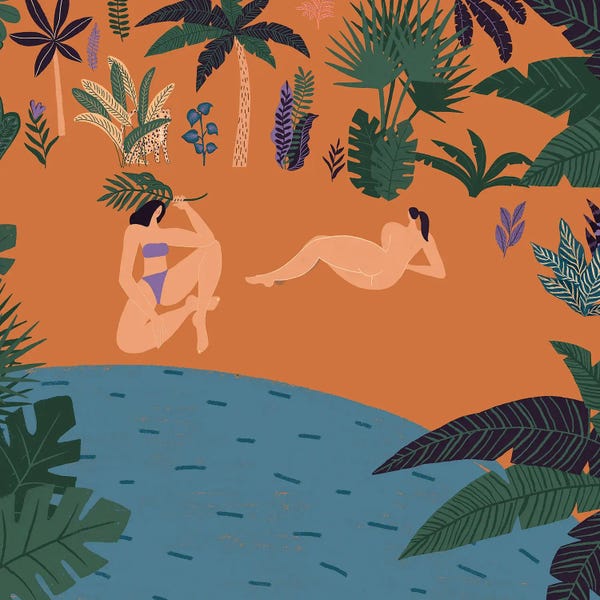 UtArt: Modern Girls At The Beach by UtArt