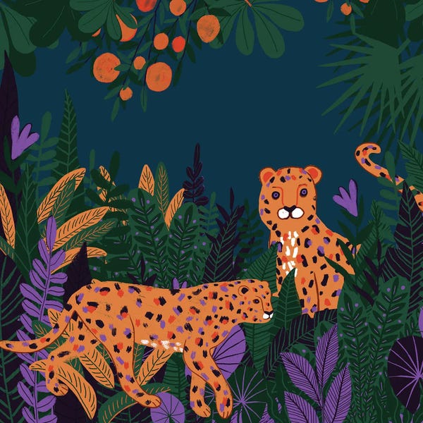 Leopards: Modern Wild Cats In Jungle by UtArt