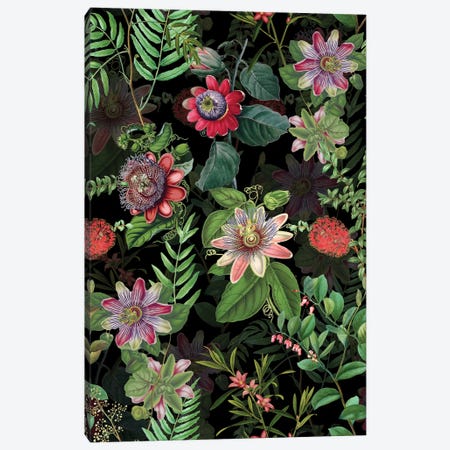 Night Exotic Garden Canvas Print #UTA172} by UtArt Canvas Wall Art