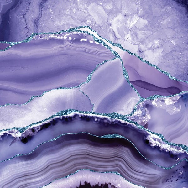 UtArt: Purple Agate II by UtArt