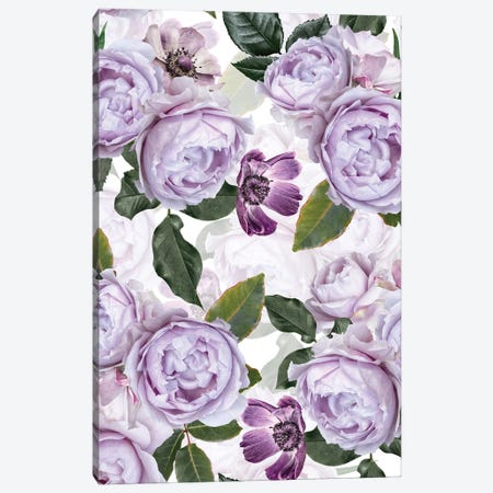 Purple Real Roses Canvas Print #UTA193} by UtArt Canvas Wall Art
