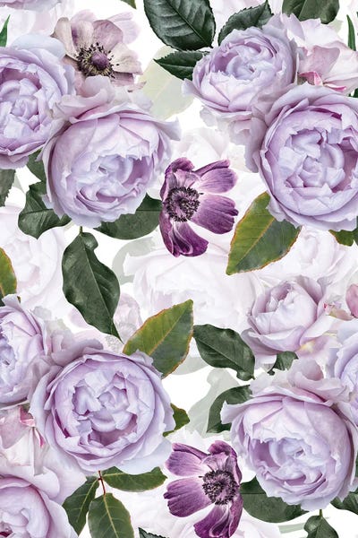 Granny Chic: Purple Real Roses by UtArt