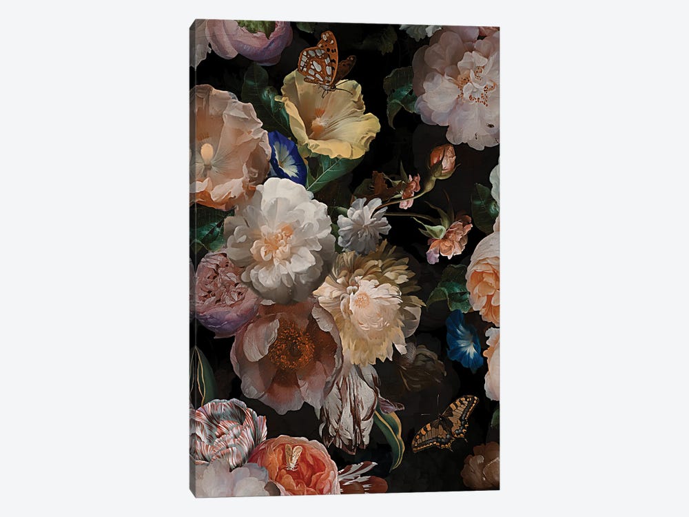 Dutch Antique Flowers by UtArt 1-piece Canvas Artwork