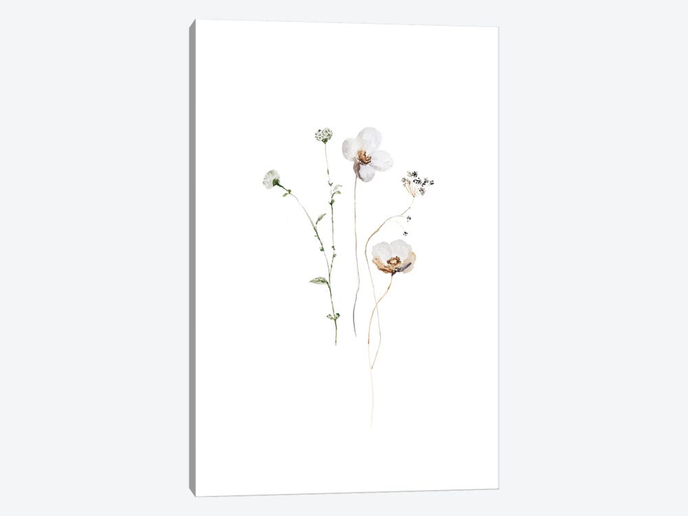 Hygge Ikebana Flowers I by UtArt 1-piece Canvas Print