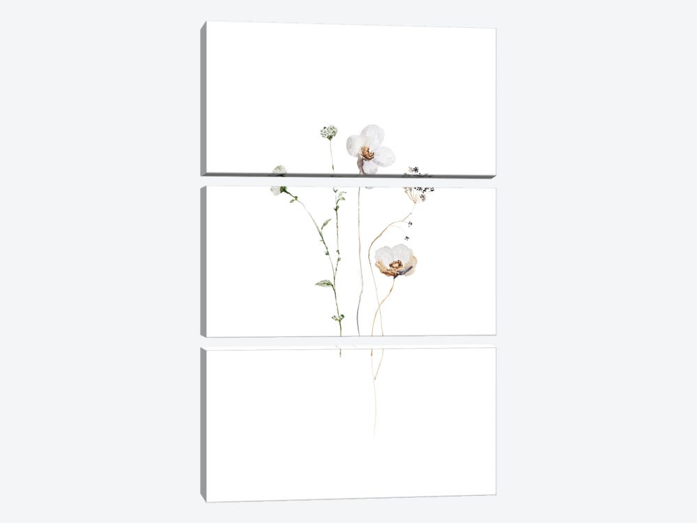 Hygge Ikebana Flowers I by UtArt 3-piece Art Print