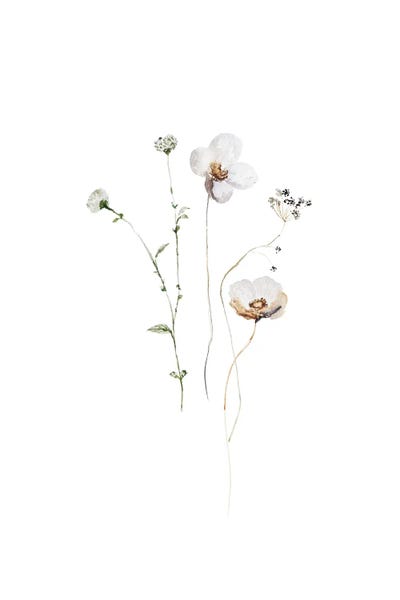 UtArt: Hygge Ikebana Flowers I by UtArt