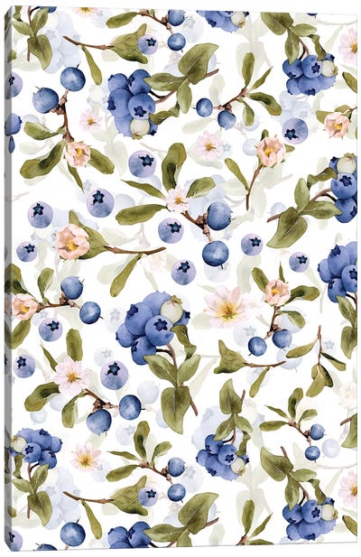 Scandinaviascandinavian Midsummer Blueberry Meadow Canvas Art Print - UtArt