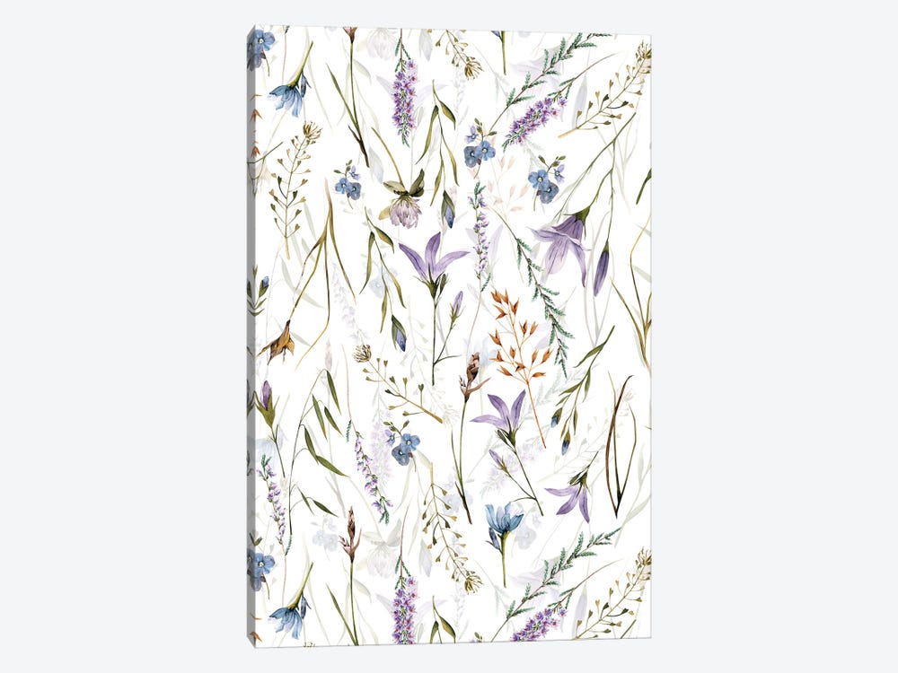 Scandinavian Midsummer Wildflowers And Herbs Meadow by UtArt 1-piece Art Print