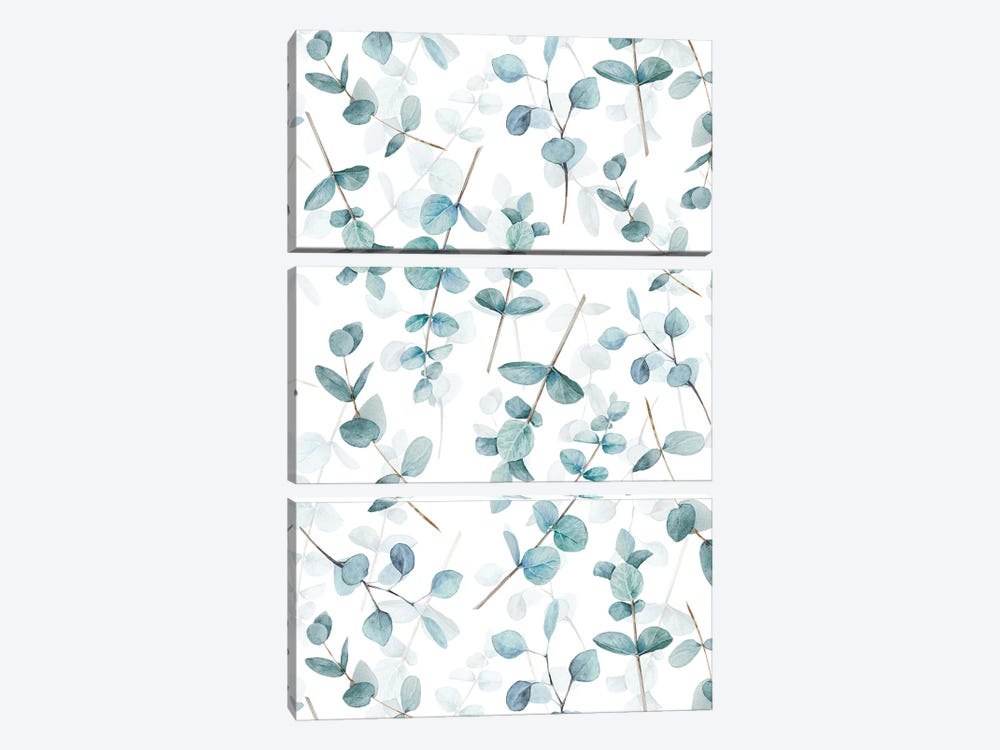 Eucalyptus Leaves And Branches by UtArt 3-piece Canvas Artwork