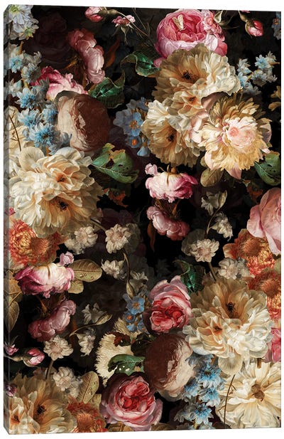Baroque Lush Flower Garden Canvas Art Print - UtArt