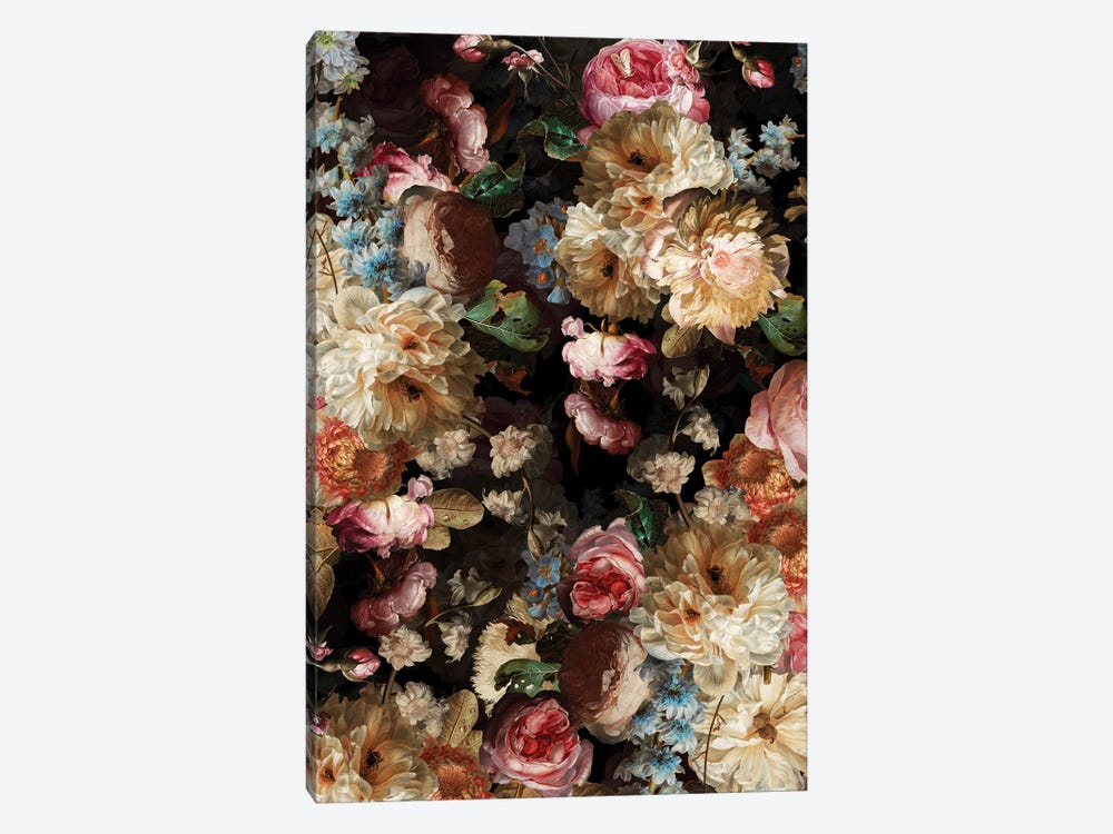 Baroque Lush Flower Garden by UtArt 1-piece Art Print