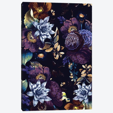 Mysterious Night Flower Garden Canvas Print #UTA280} by UtArt Canvas Artwork