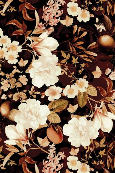 UtArt: Lush White Peonies Garden by UtArt
