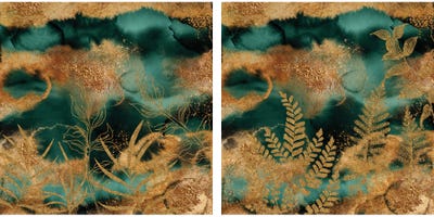 Gold Garden Diptych
