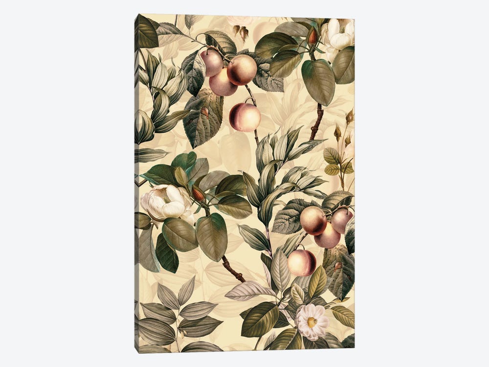 Tropical Fruits And Magnolia Garden by UtArt 1-piece Canvas Art Print