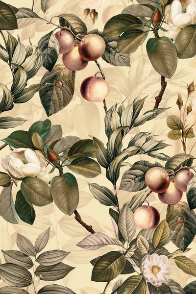 Magnolias: Tropical Fruits And Magnolia Garden by UtArt