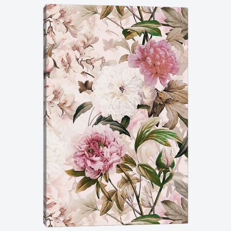 Blush Vintage Magnolia Garden Canvas Print #UTA332} by UtArt Canvas Artwork