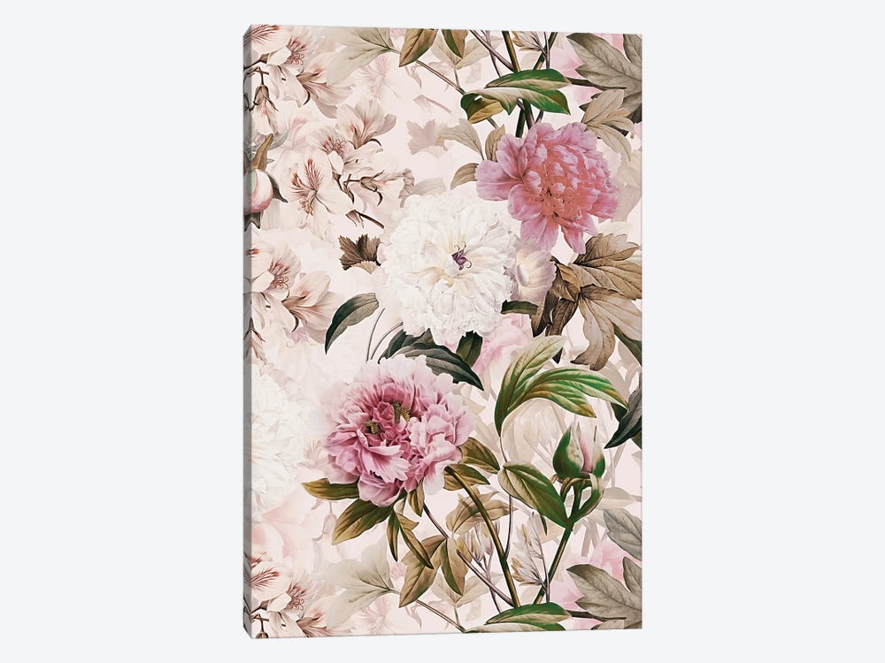 Blush Vintage Magnolia Garden by UtArt 1-piece Canvas Artwork