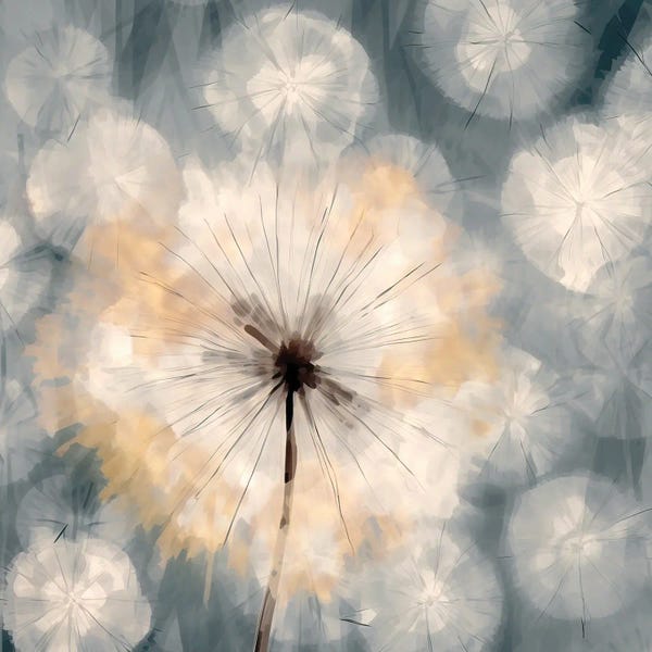 Dandelions: Dandelion Abstract III by UtArt