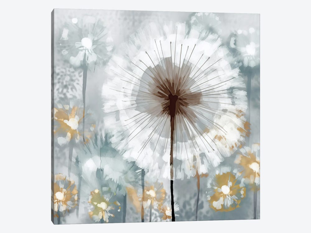 Dandelion Abstract I by UtArt 1-piece Canvas Print