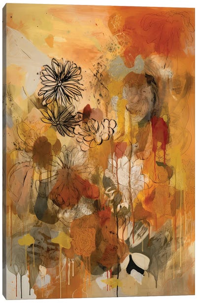 Floral Fantasia I Canvas Art Print - Daisy Art