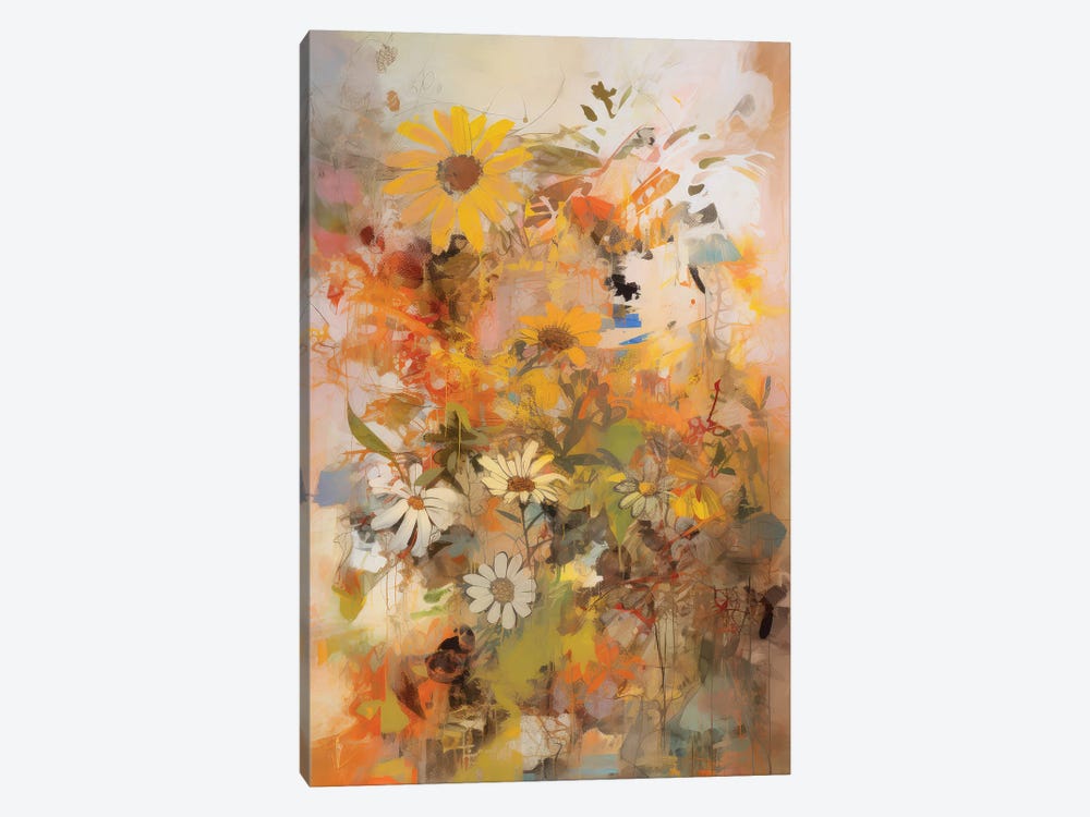 Floral Fantasia II by UtArt 1-piece Canvas Art Print