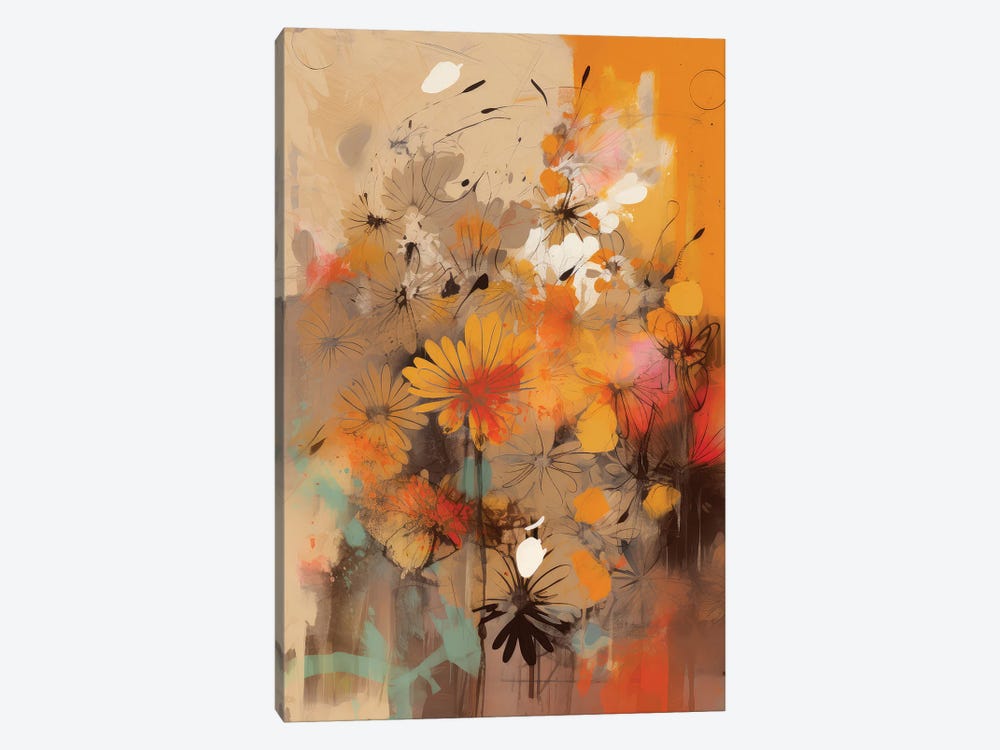 Floral Fantasia VI by UtArt 1-piece Canvas Art Print