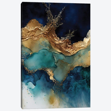 Marble Splash Canvas Print #UTA381} by UtArt Canvas Art Print