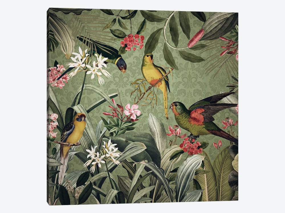 Birds In Paradise by UtArt 1-piece Art Print