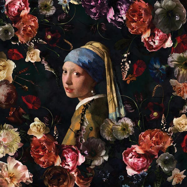 UtArt: Girl With Flowers by UtArt